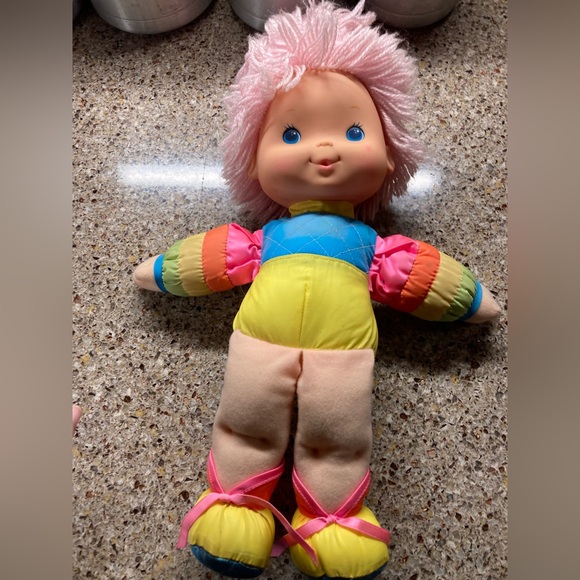 1983 Vintage Hallmark Rainbow Brite Plush Doll Pink Hair - Picture 1 of 2